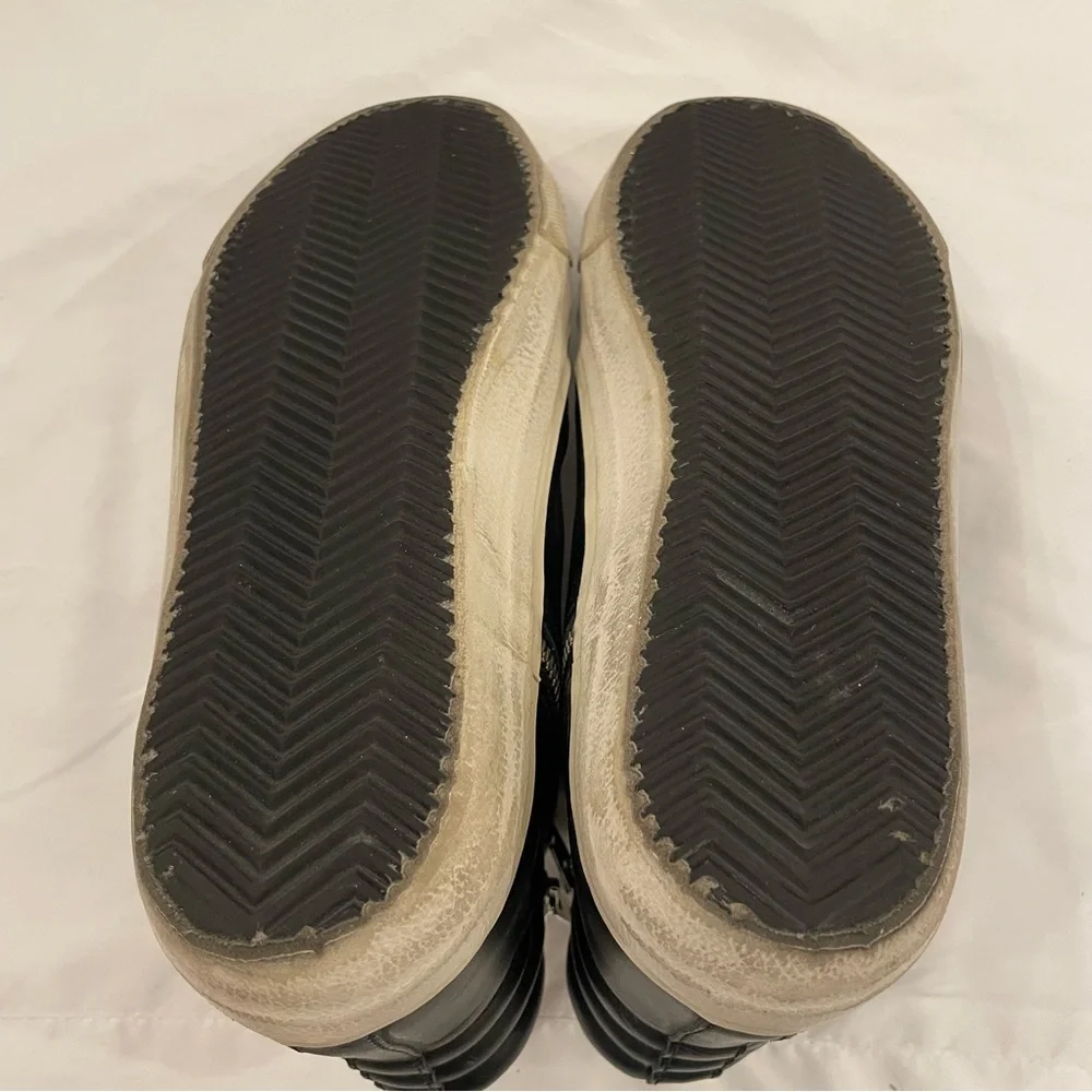 Golden Goose Women's Slide Black with‎ Studs size 41, US 11 with Swarovski Laces
